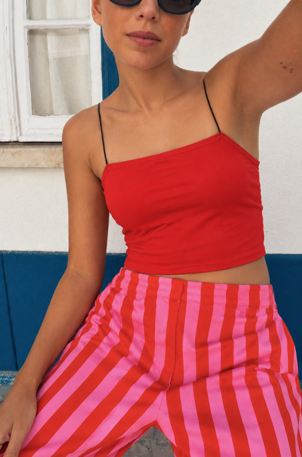 Cation Women Cotton Tank Crop Top