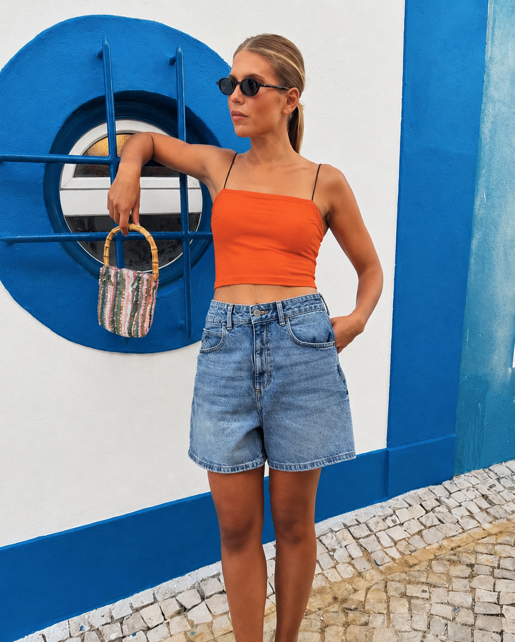 Cation Cotton Tank Crop Top
