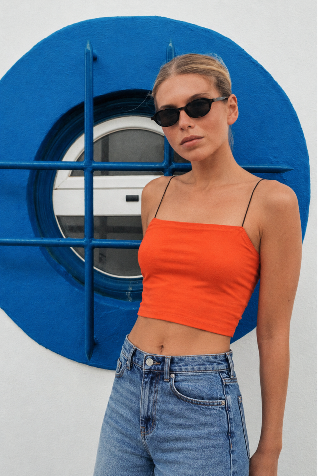 Cation Cotton Tank Crop Top