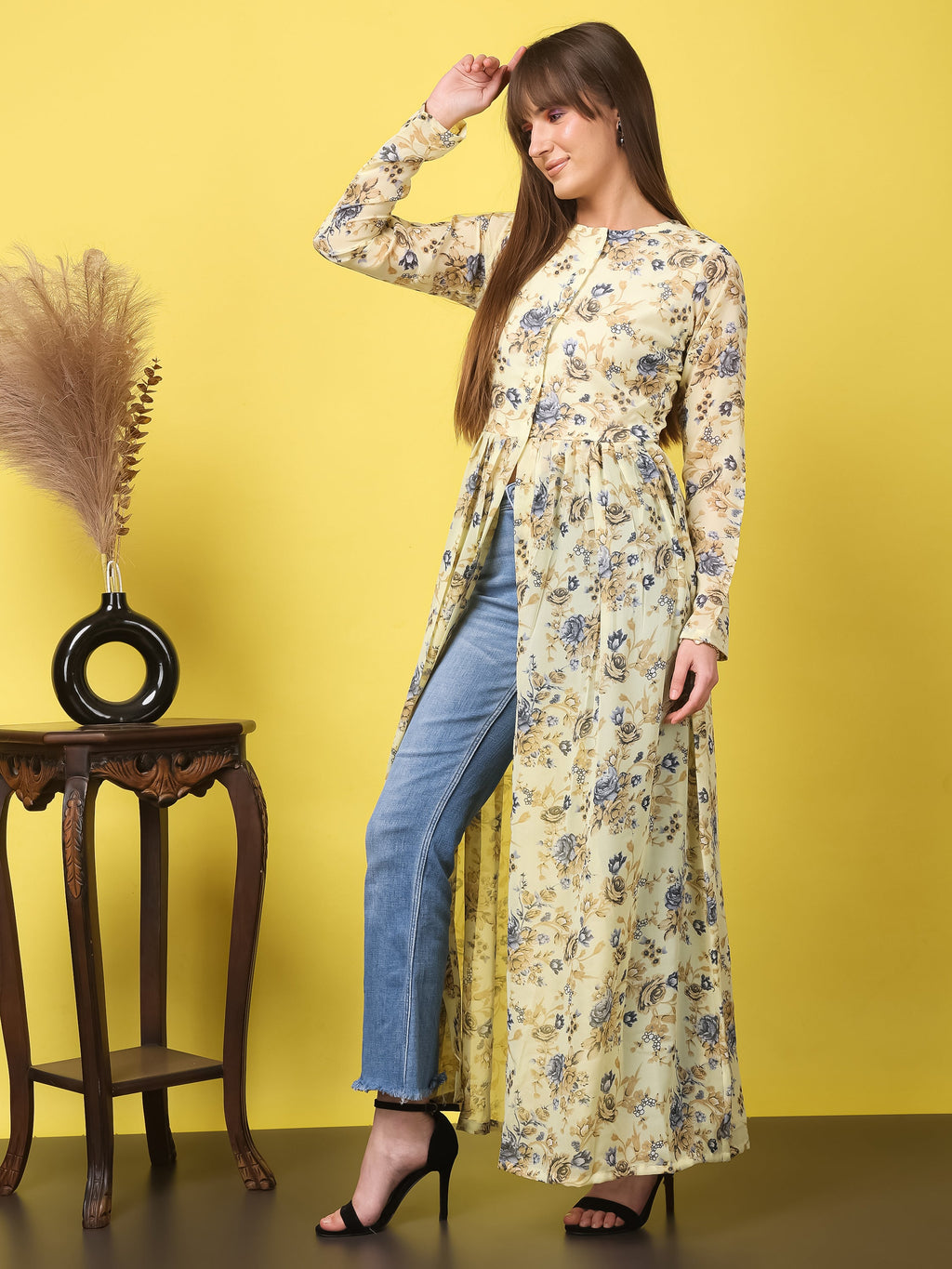 Floral Printed Georgette Tunic