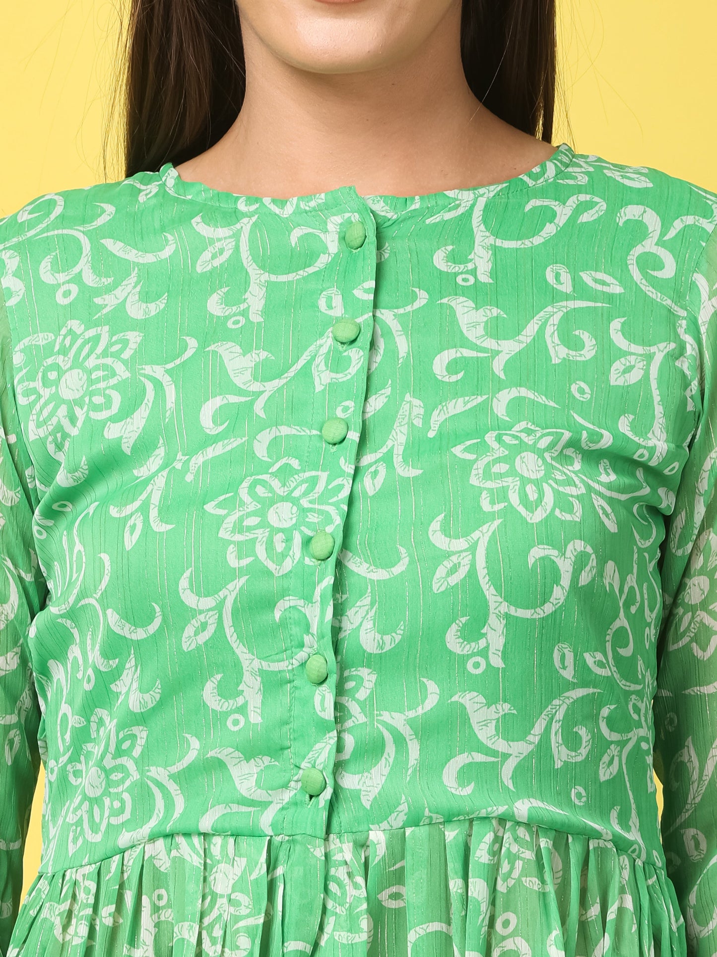 Floral Printed A-Line Kurta