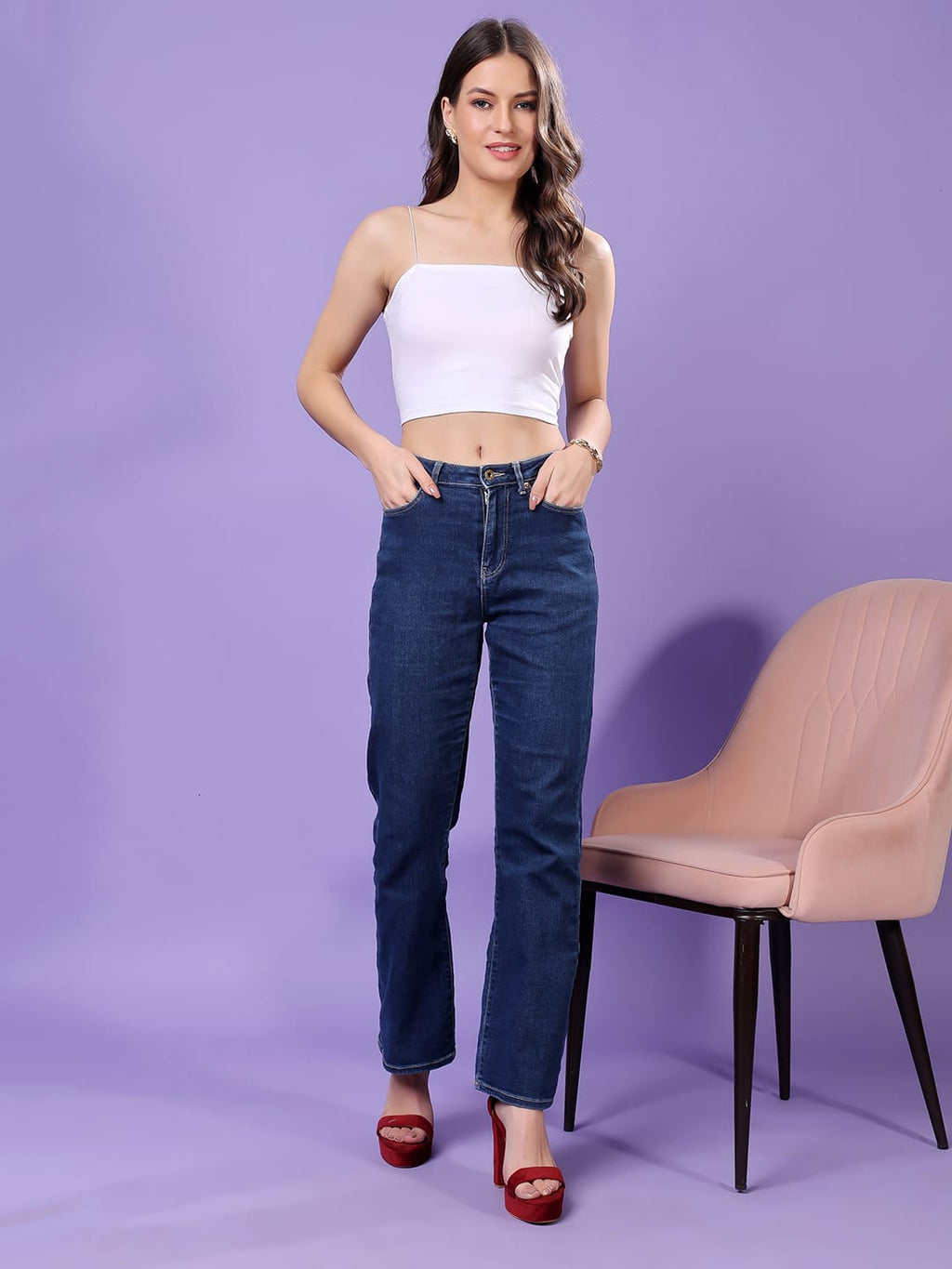 Cation Women Cotton Tank Crop Top