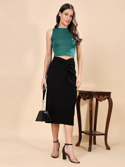 Cation Cotton Tank Crop Top