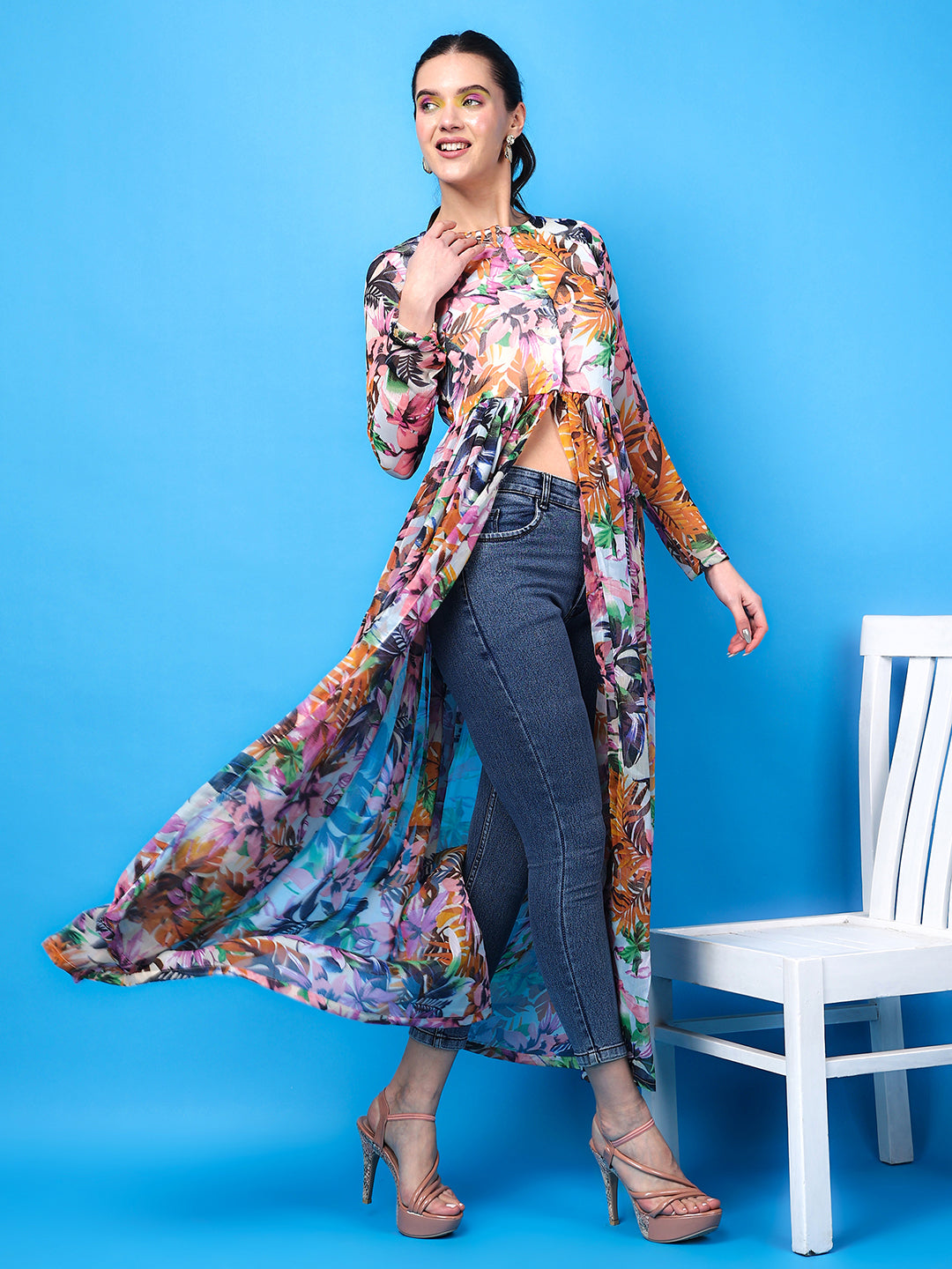 Floral Printed Georgette Tunics