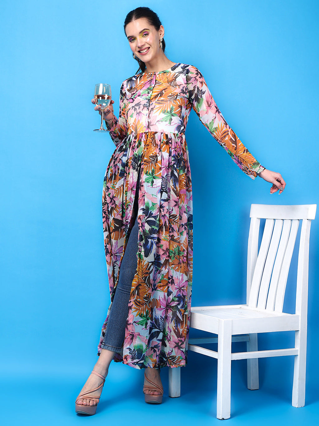 Floral Printed Georgette Tunics