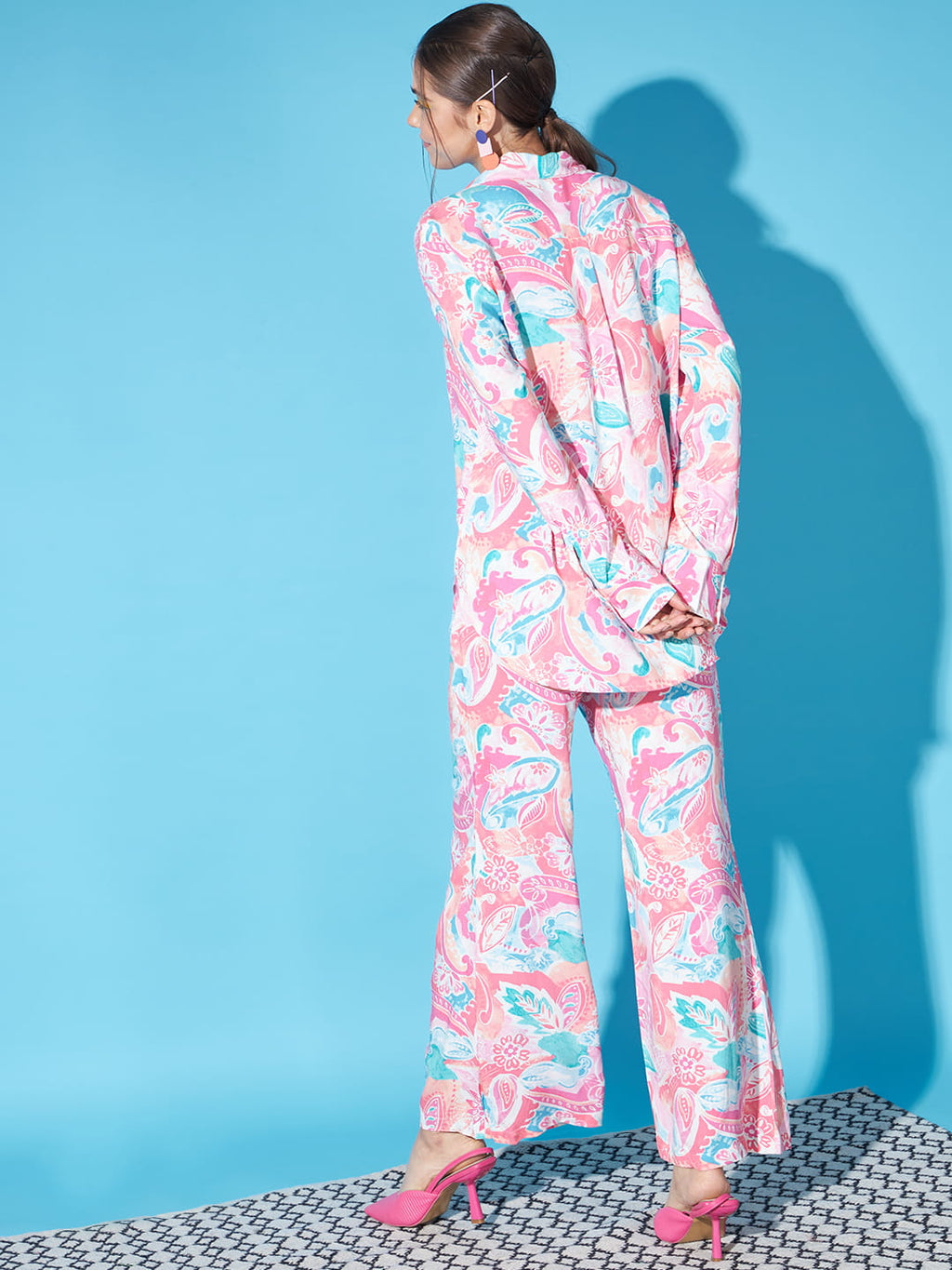 Blushing Petals: Pink Coord Set