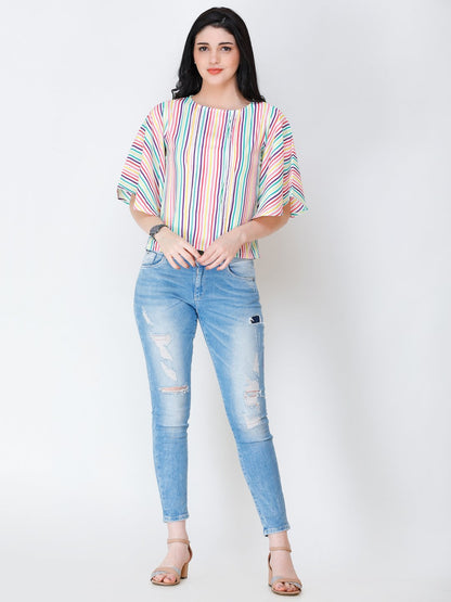 SCORPIUS striped regular top