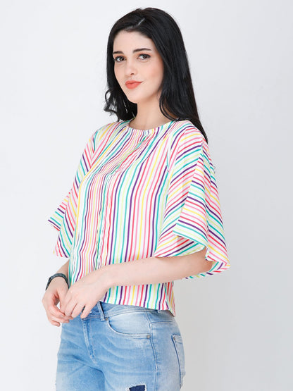 SCORPIUS striped regular top