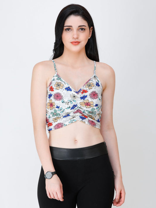 SCORPIUS printed front style crop top