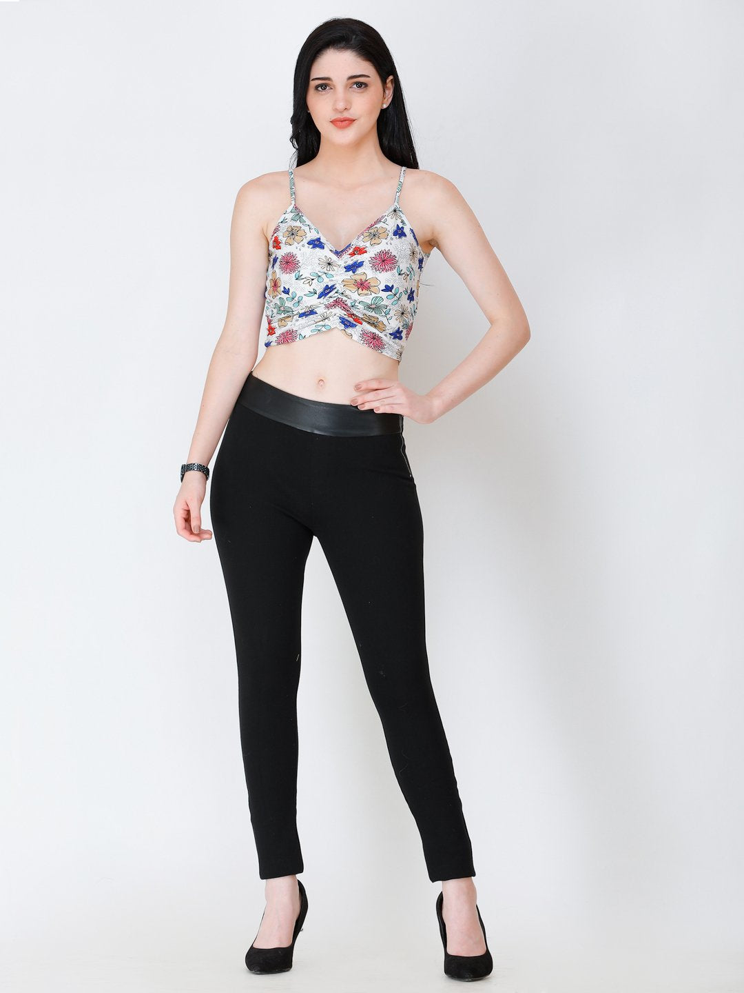 SCORPIUS printed front style crop top