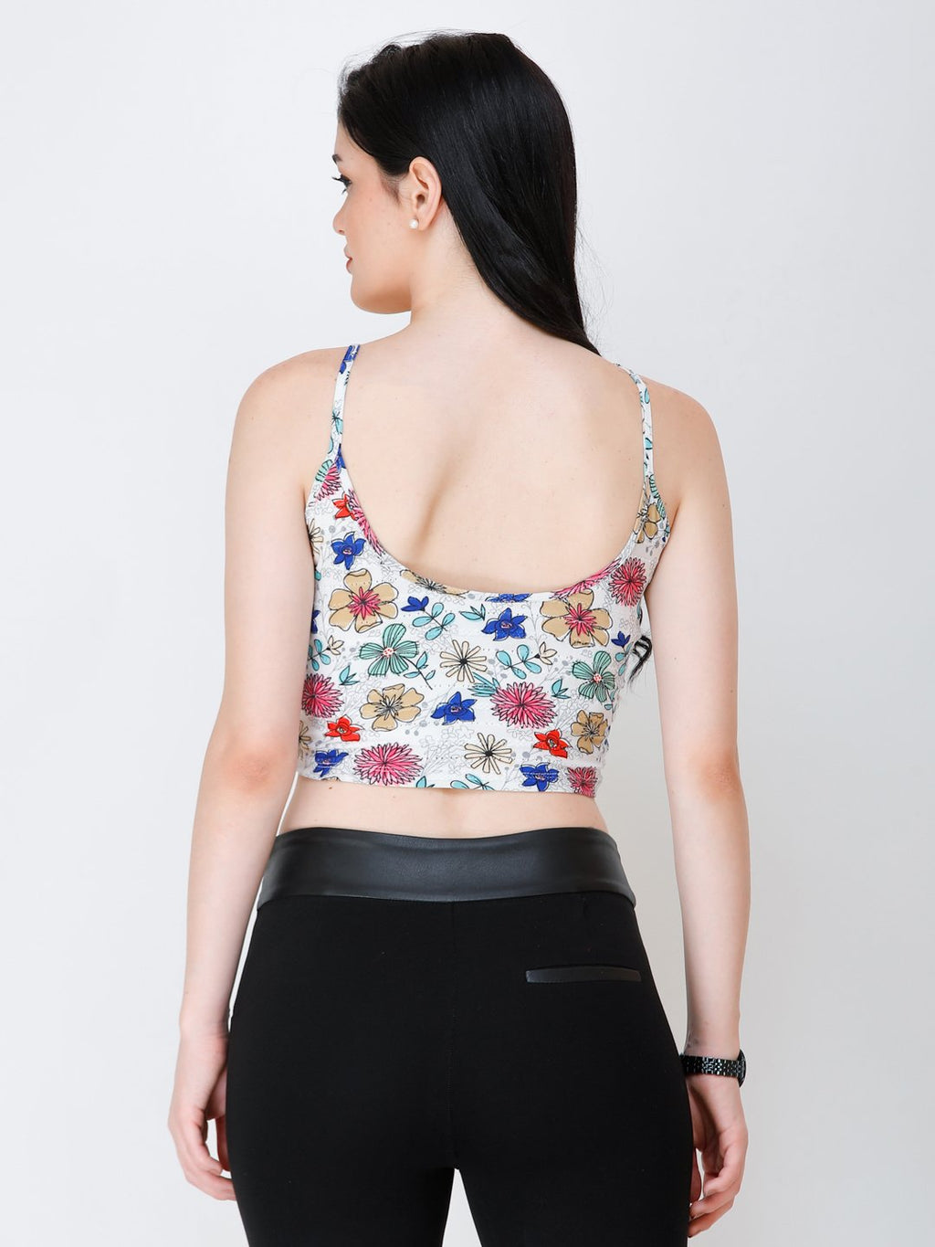 SCORPIUS printed front style crop top