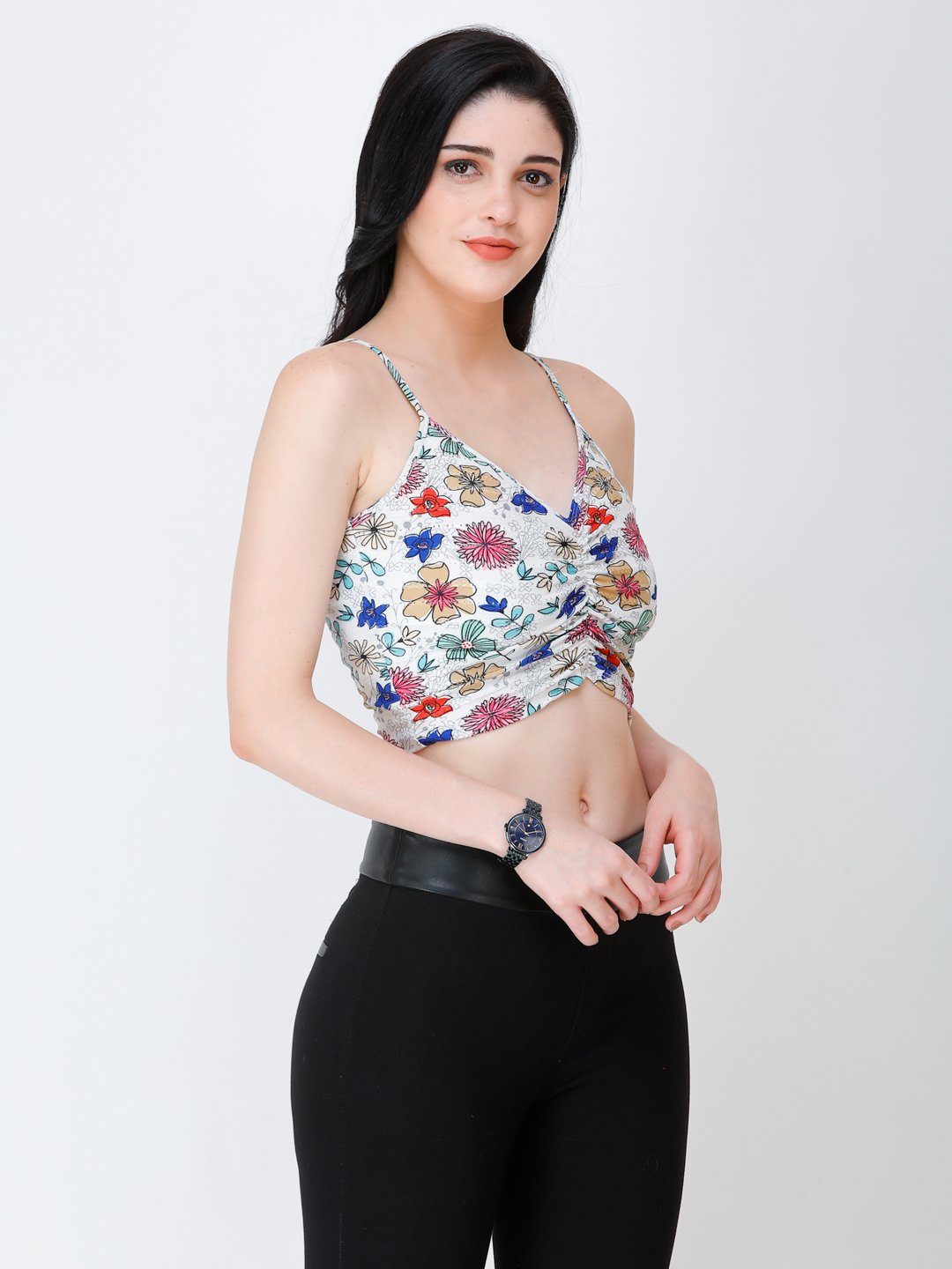 SCORPIUS printed front style crop top