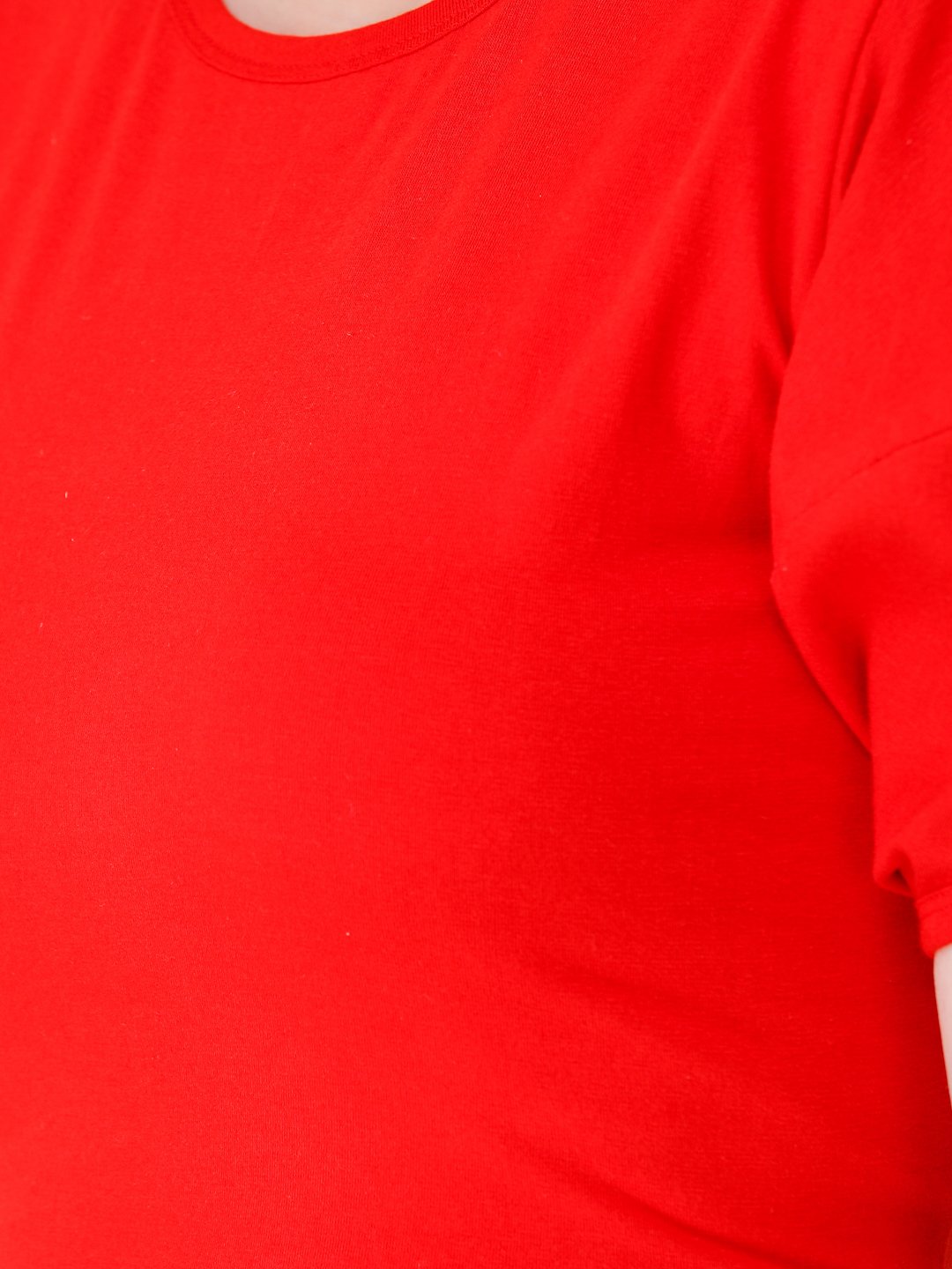 SCORPIUS Red puff sleeve crop top