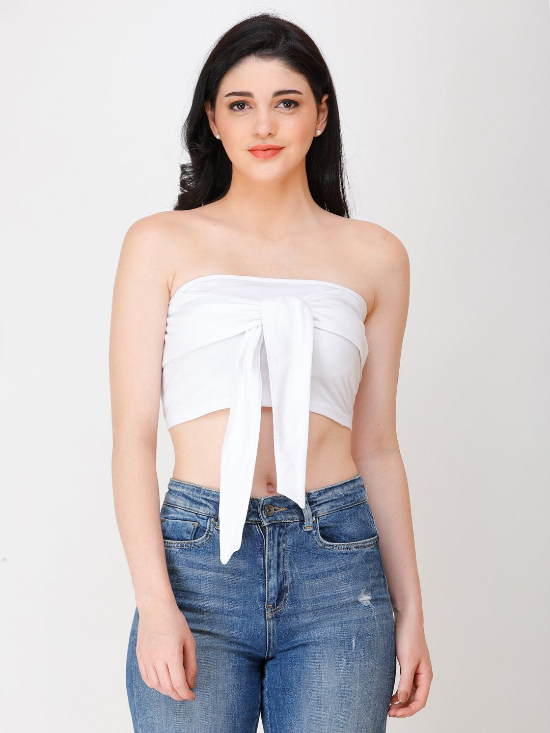 SCORPIUS White knot tube top