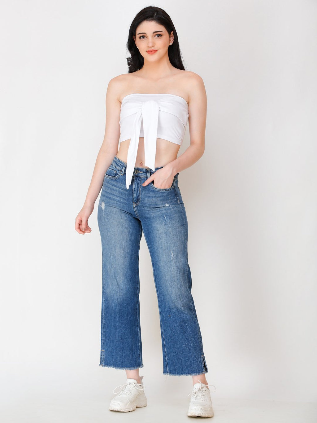 SCORPIUS White knot tube top