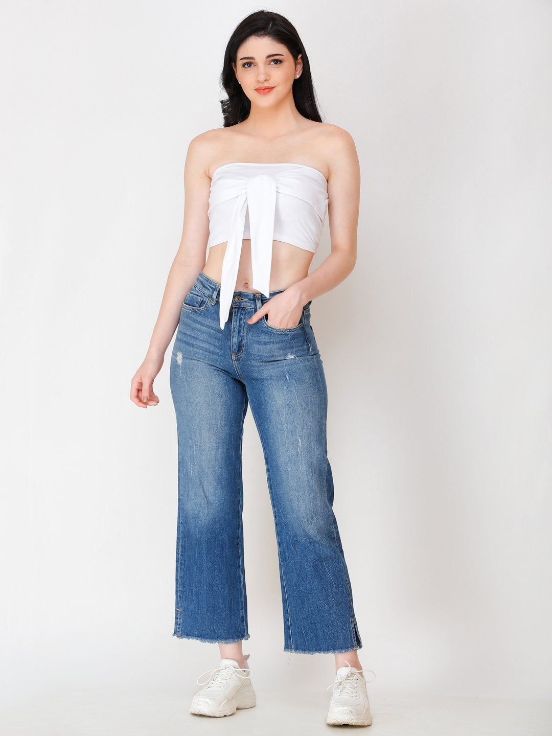 SCORPIUS White knot tube top