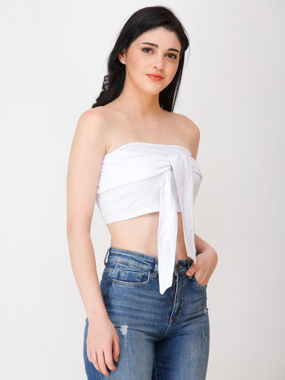 SCORPIUS White knot tube top