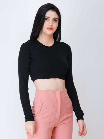 SCORPIUS Black crop top