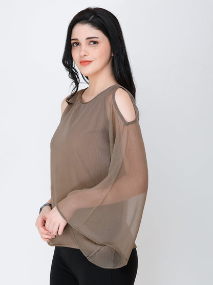 SCORPIUS one shoulder solid top