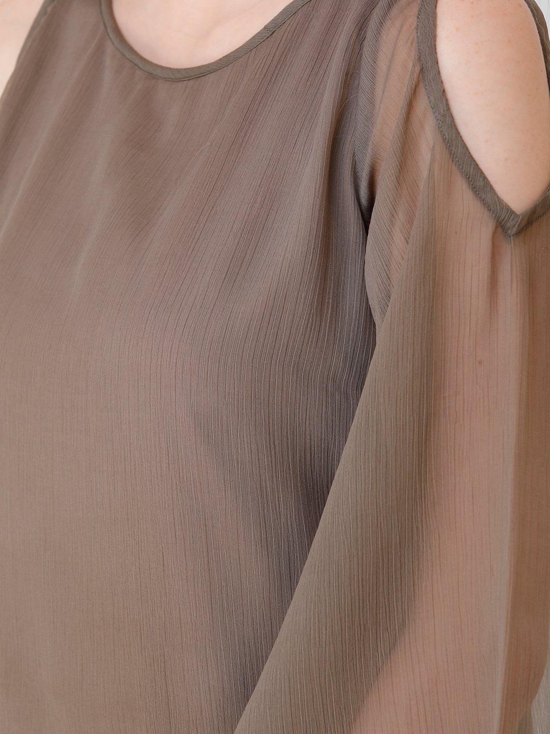 SCORPIUS one shoulder solid top