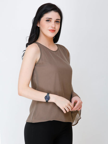 SCORPIUS one shoulder solid top