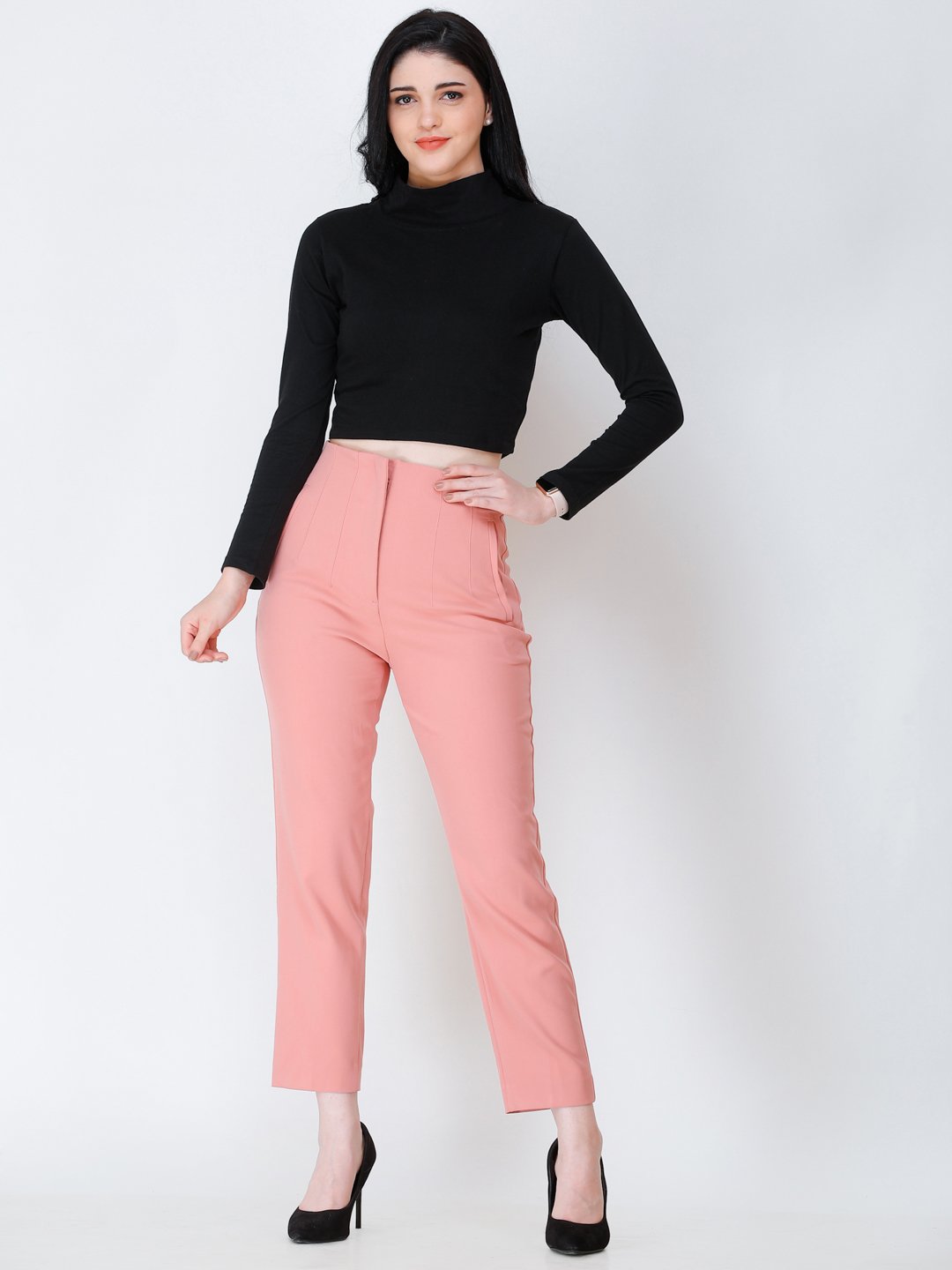 SCORPIUS high neck black top