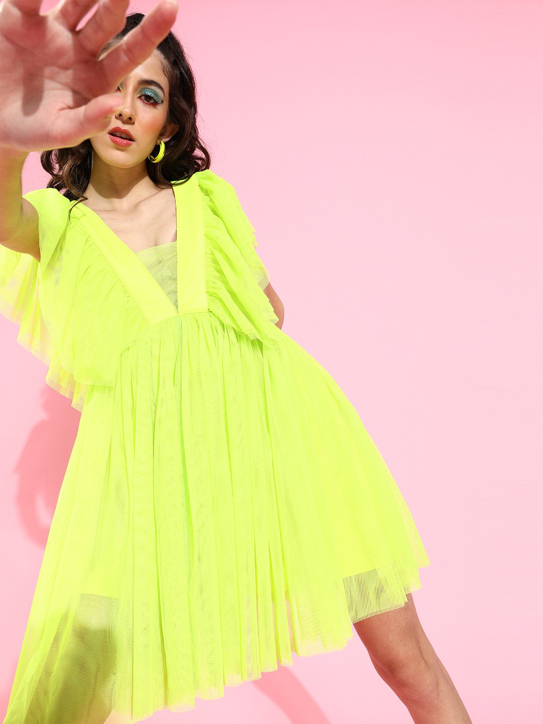 Neon Solid Dress