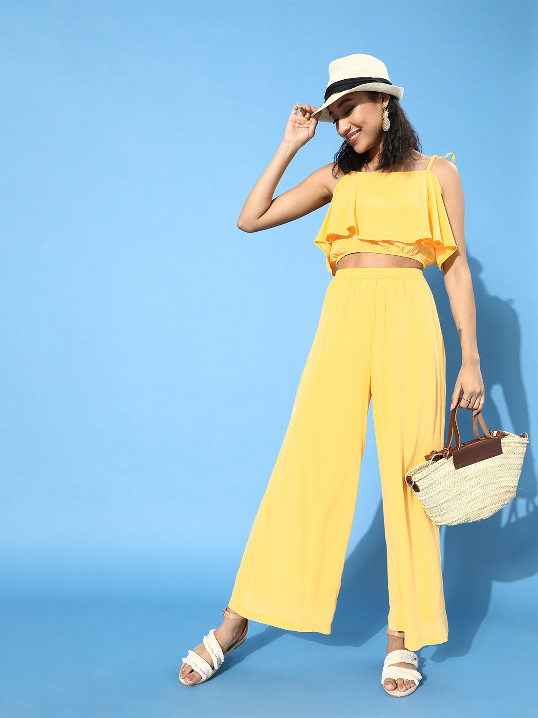 Cation Solid Yellow Clothing Set