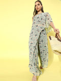 Cation Printed Green Clothing Set