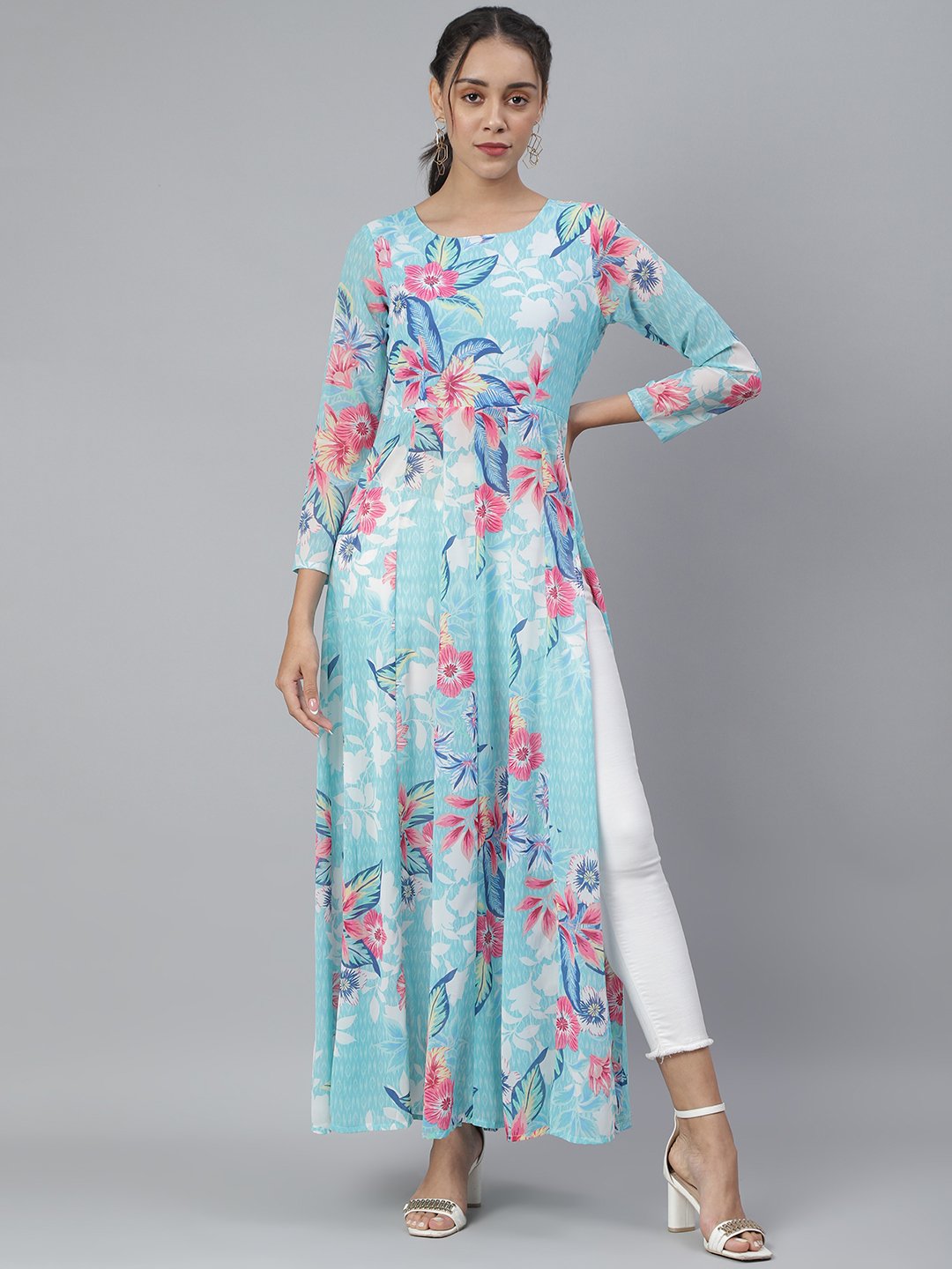 SCORPIUS Blue Front slit Longtop