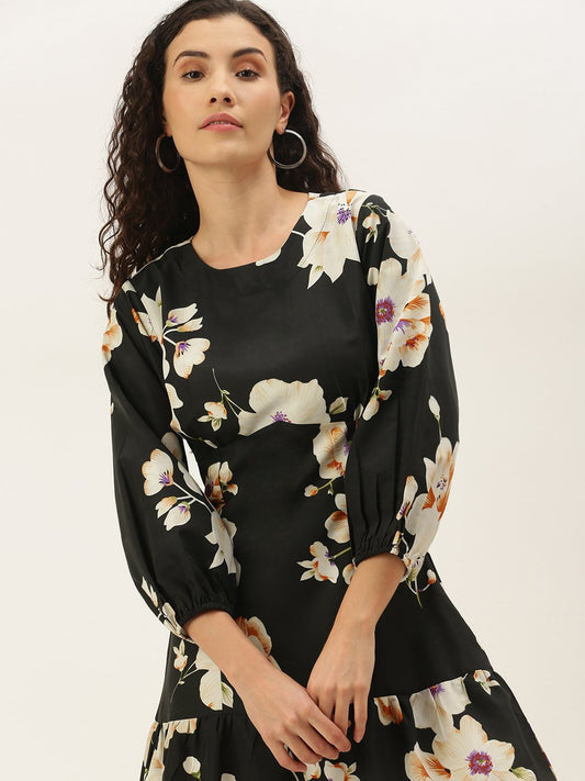 Black Floral Dress