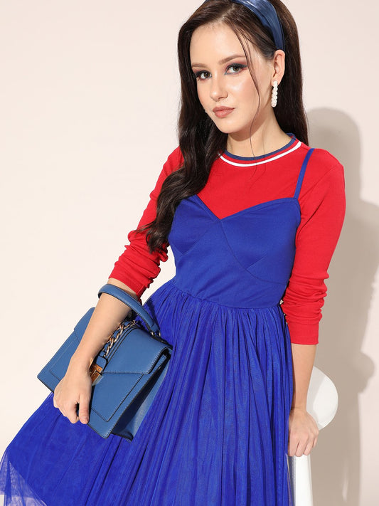 SCORPIUS Royal Blue Tulle Dress