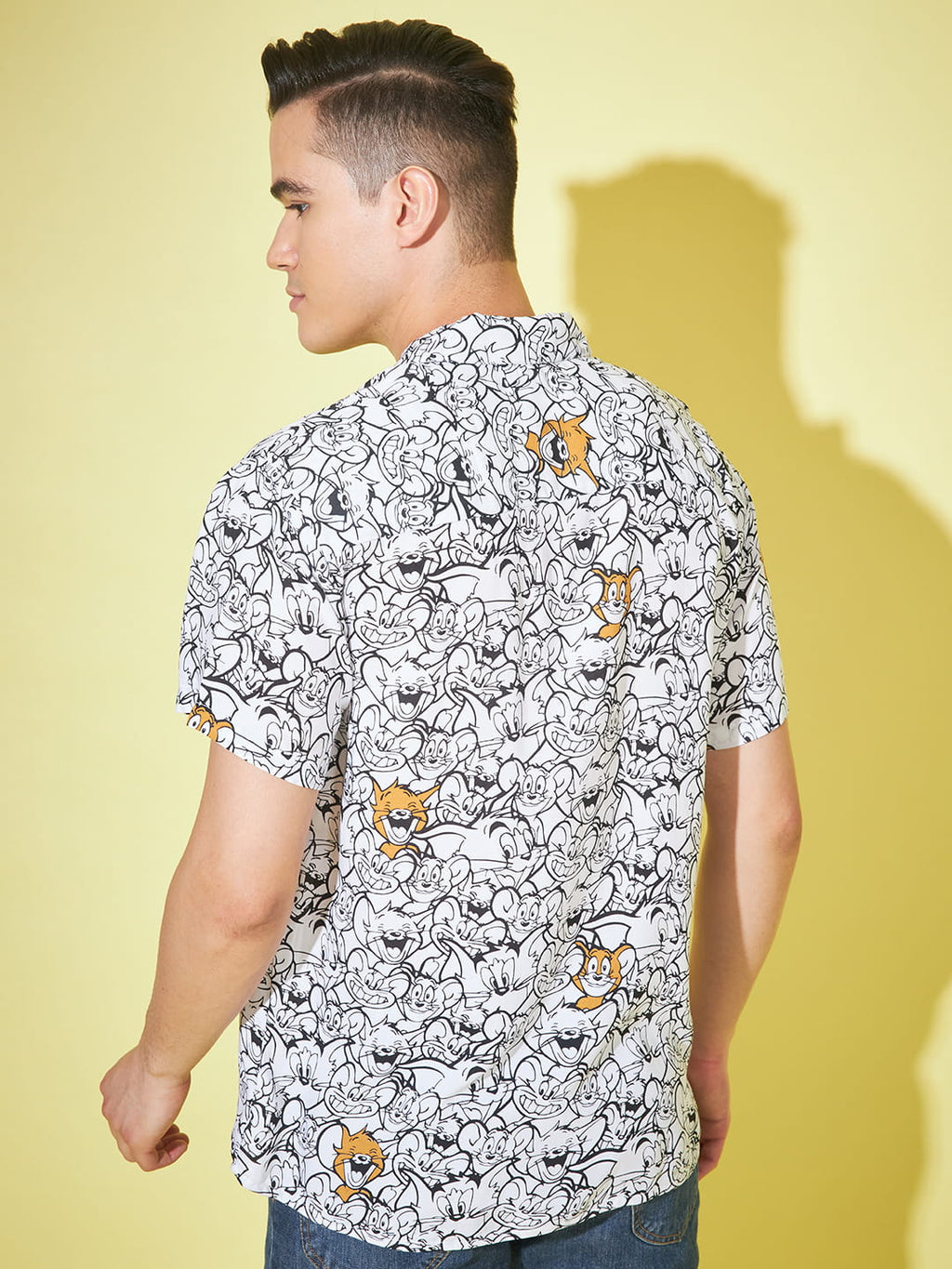 Playful Whimsy: Cartoon Printed Shirt