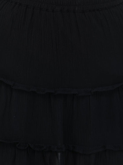 SCORPIUS Black Short skirt