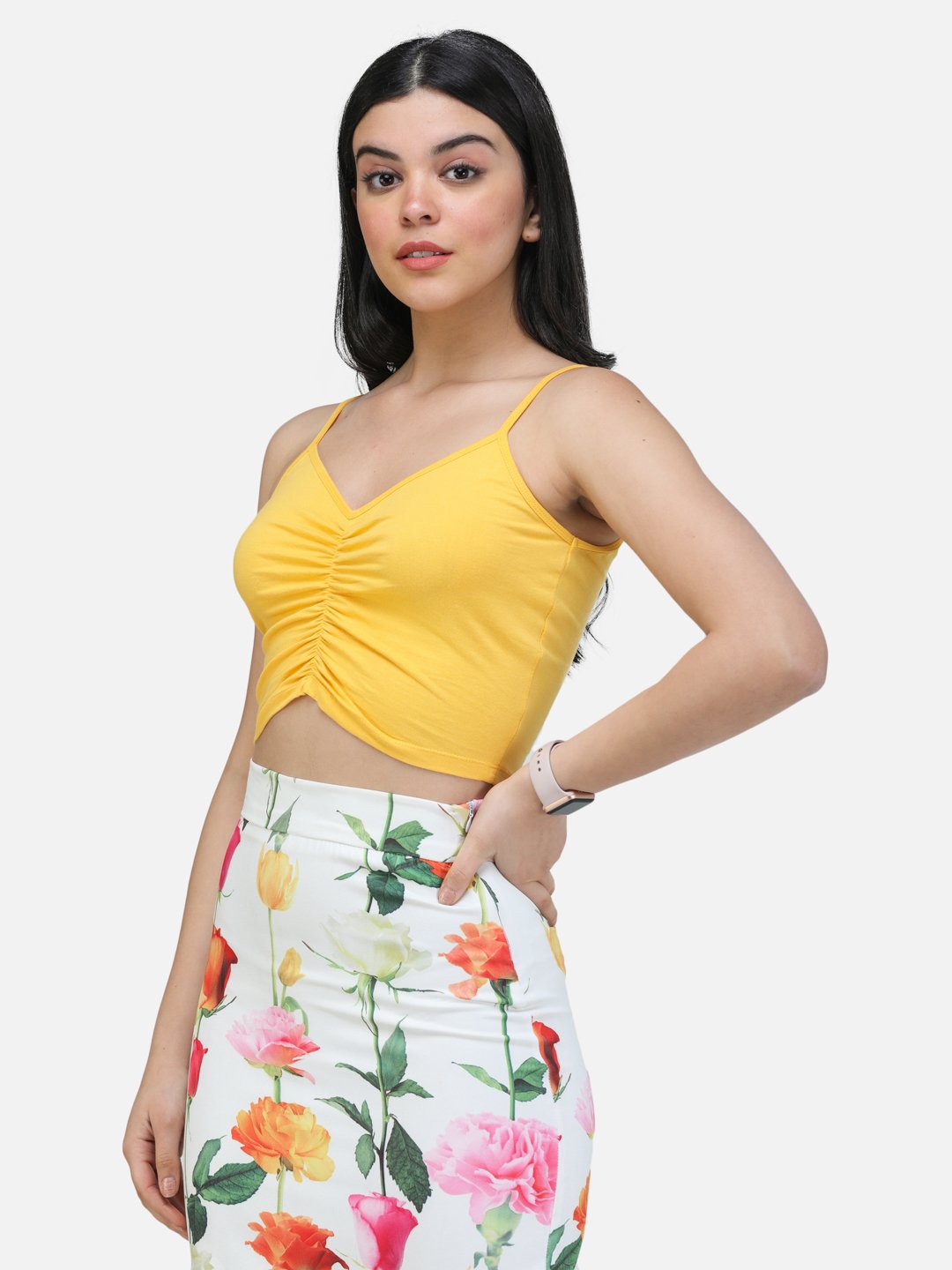 SCORPIUS YELLOW FRONT ELASTIC STRAP TOP