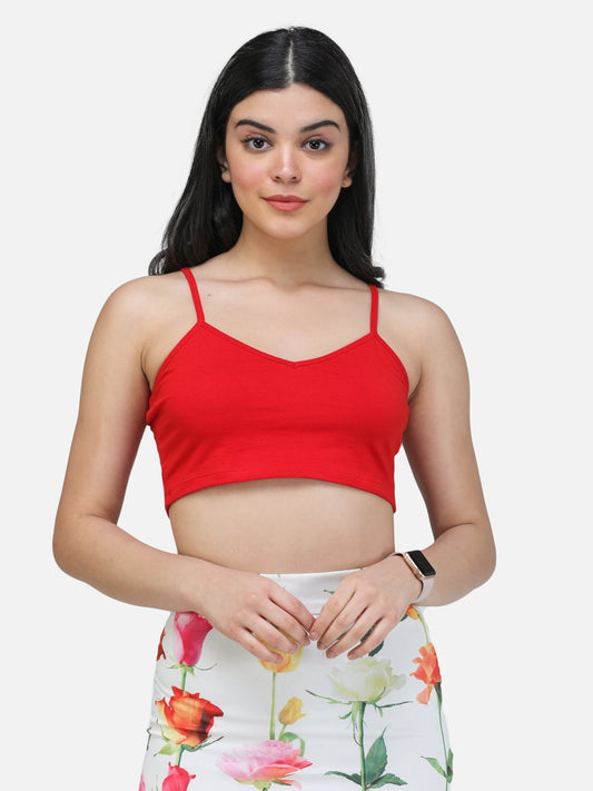 SCORPIUS RED BRALETTE TOP