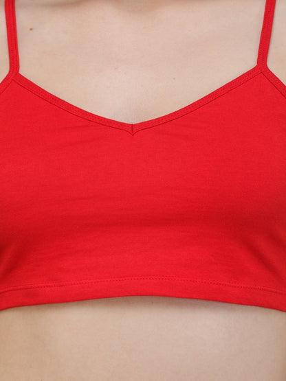 SCORPIUS RED BRALETTE TOP