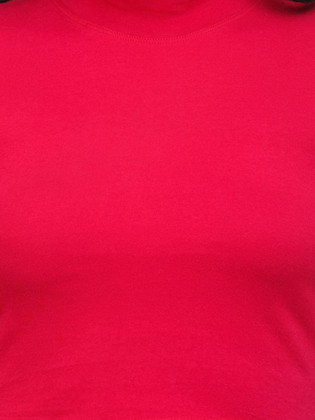 SCORPIUS MAGENTA CUT SLEEVE CROP TOP
