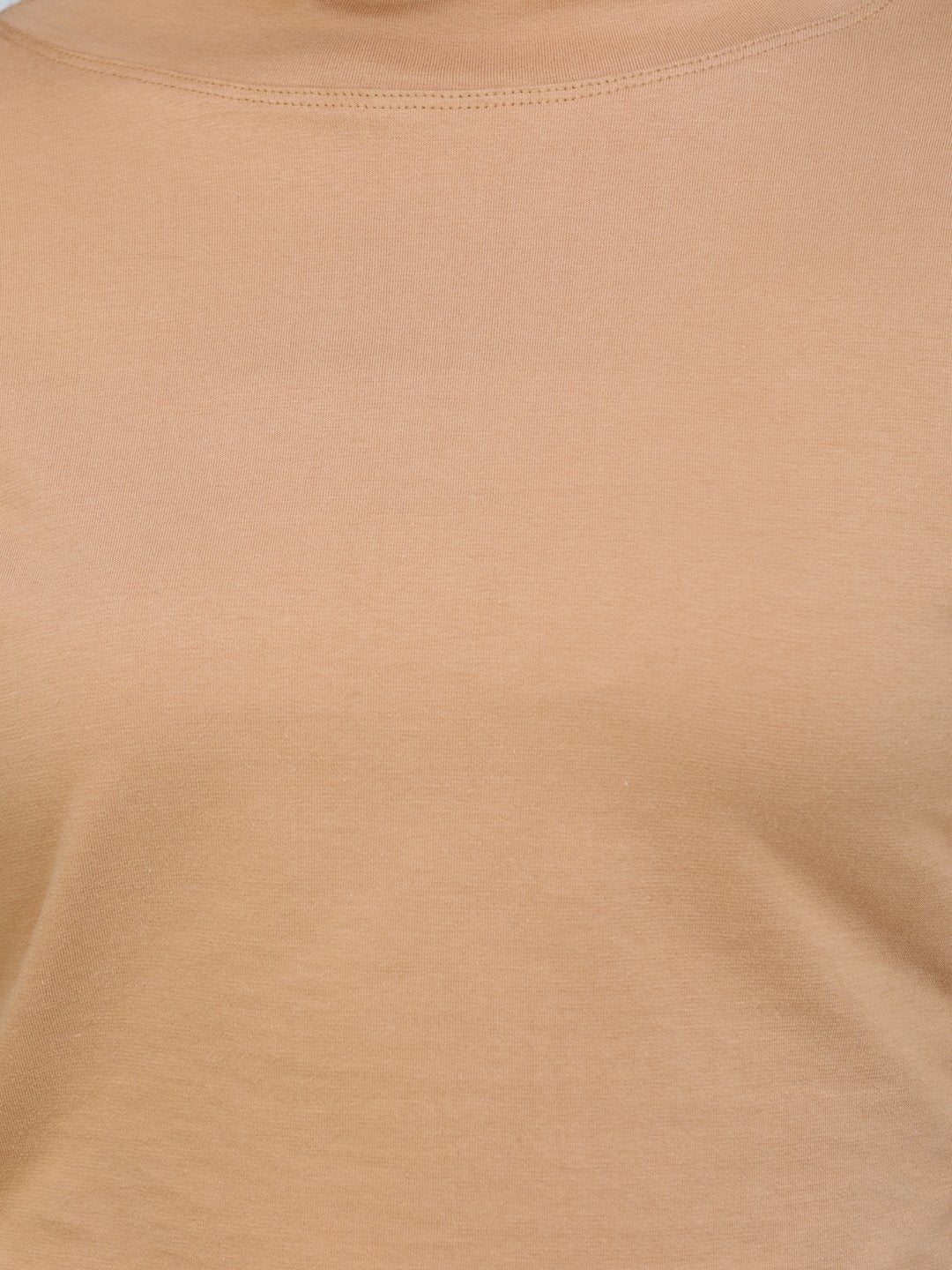 SCORPIUS GOLD FULL SLEEVE HIGH NECK CROP TOP
