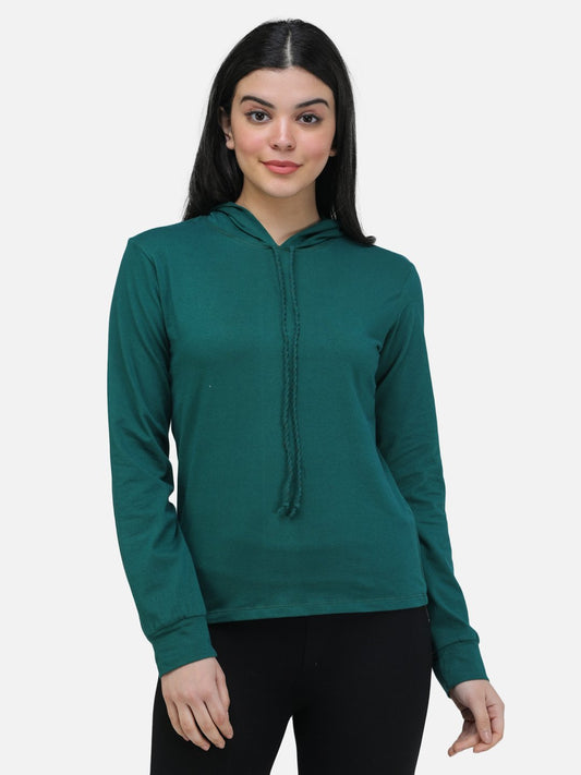 SCORPIUS TEAL SWEATSHIRT STYLE HOODIE TOP