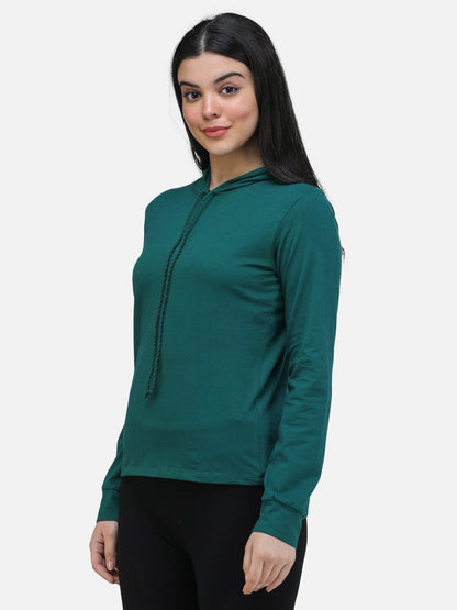 SCORPIUS TEAL SWEATSHIRT STYLE HOODIE TOP