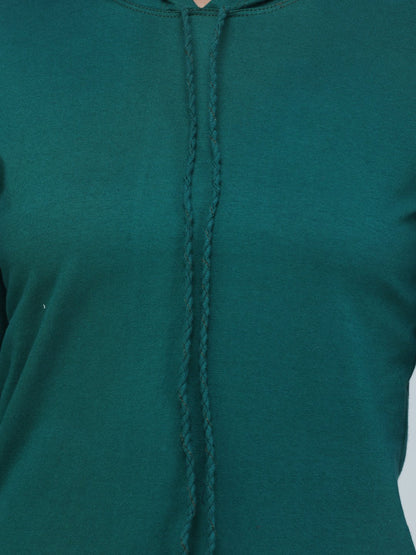SCORPIUS TEAL SWEATSHIRT STYLE HOODIE TOP