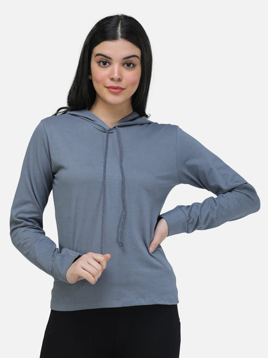 SCORPIUS GREY SWEATSHIRT STYLE HOODIE TOP