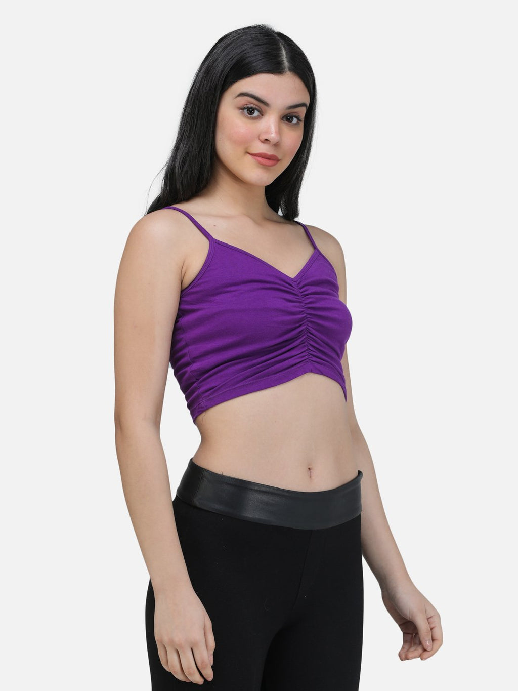 SCORPIUS PURPLE FRONT LASTIC STRAP TOP
