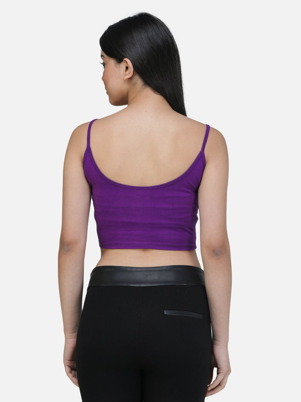 SCORPIUS PURPLE FRONT LASTIC STRAP TOP