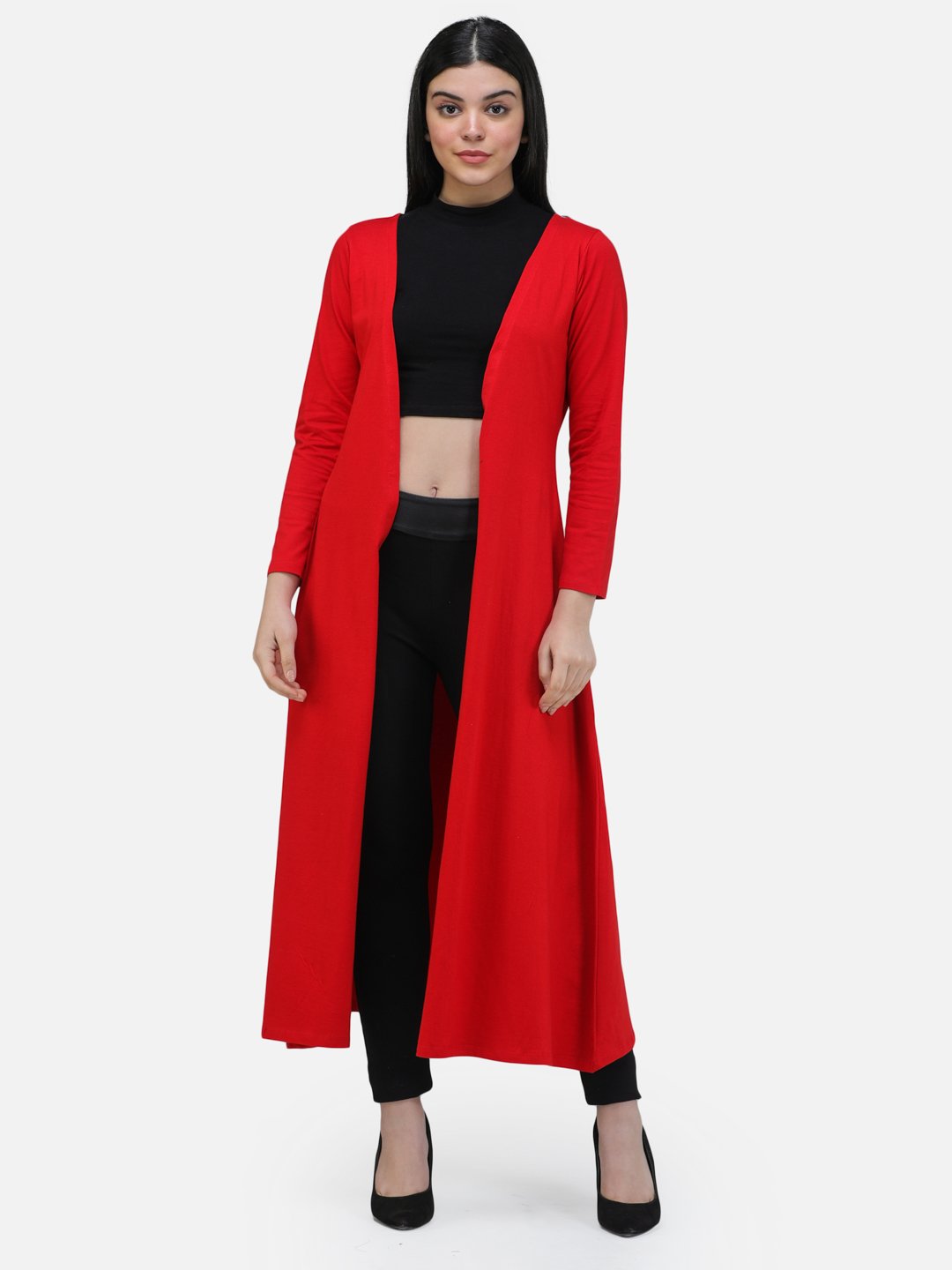 SCORPIUS RED SOLID LONG SHRUG
