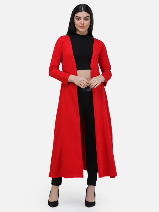 SCORPIUS RED SOLID LONG SHRUG