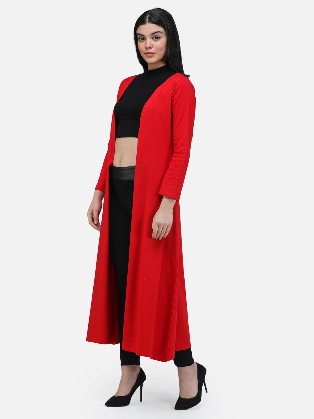 SCORPIUS RED SOLID LONG SHRUG