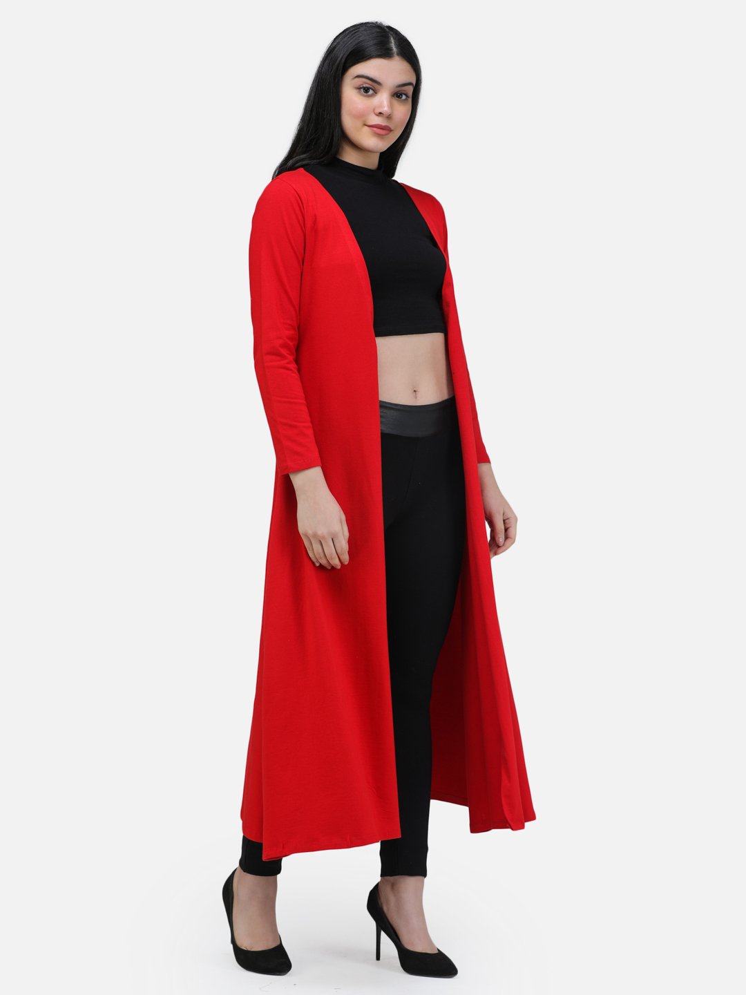 SCORPIUS RED SOLID LONG SHRUG