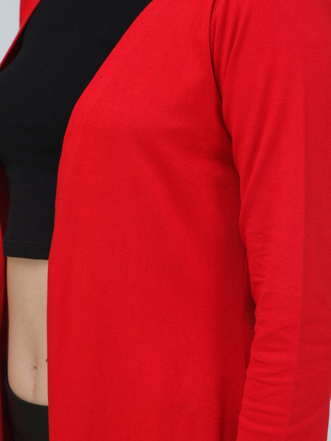 SCORPIUS RED SOLID LONG SHRUG